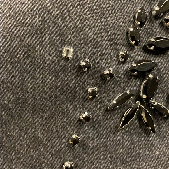 Free people frayed hem 5 pocket embellished skirt - Picture 6 of 8